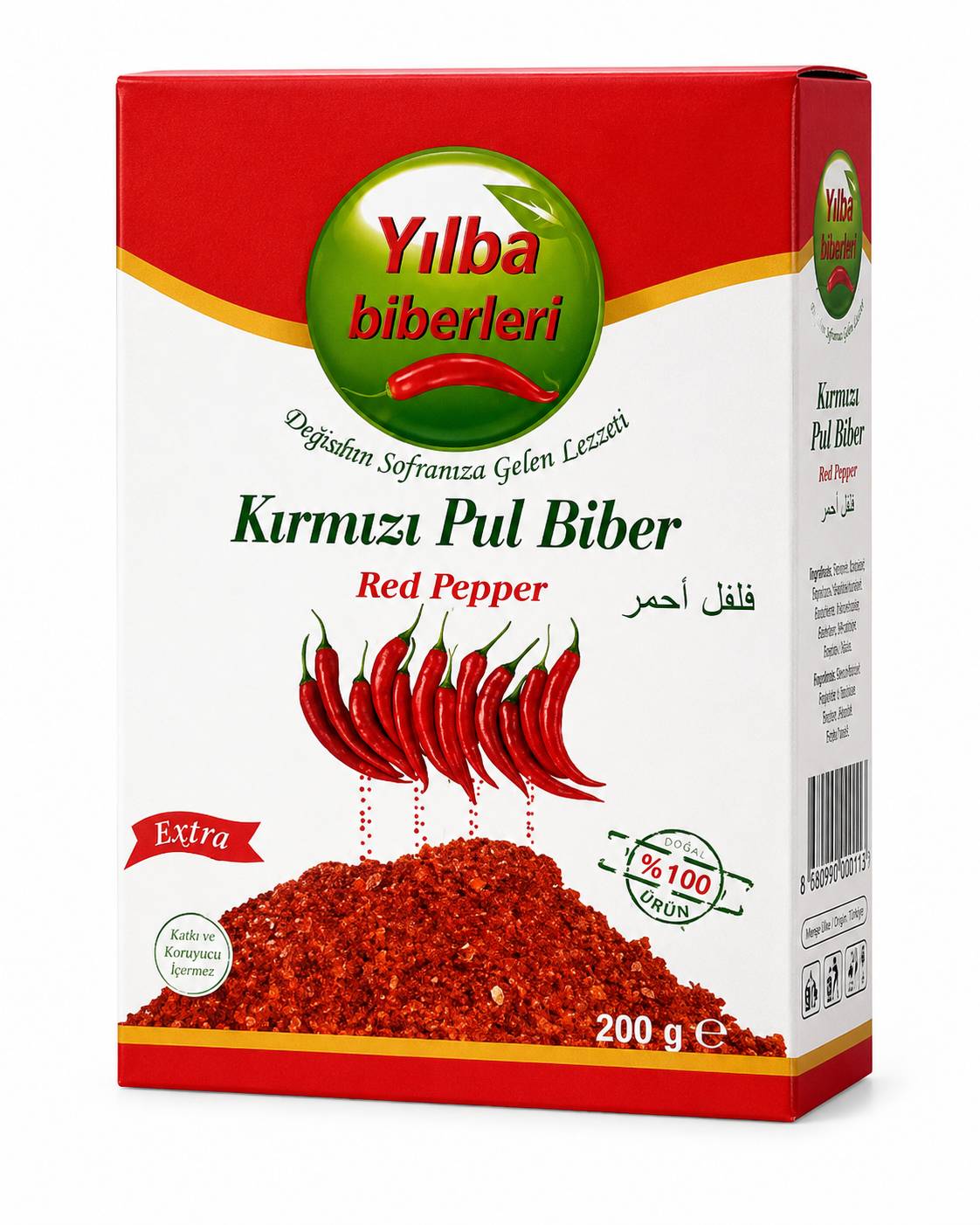 فلفل قرمز پرک ییل با yilba Biberleri