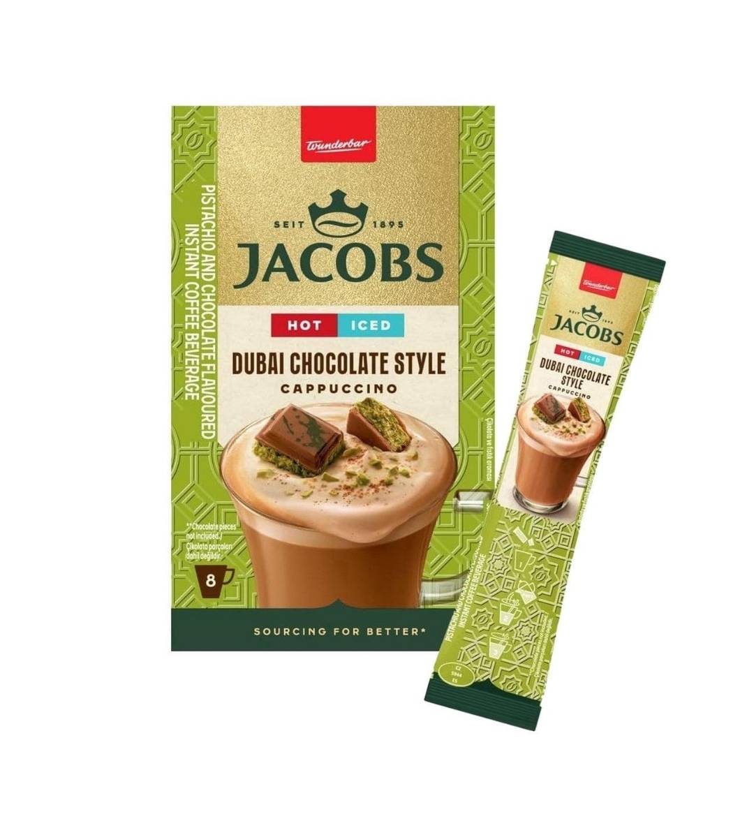 کاپوچینو دوبی چاکلت استایل جیکوبز  Jacobs Dubai Chocolate Style Cappuccino