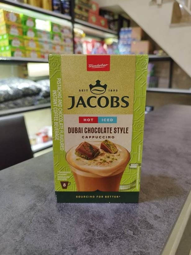 کاپوچینو دوبی چاکلت استایل جیکوبز Jacobs Dubai Chocolate Style Cappuccino