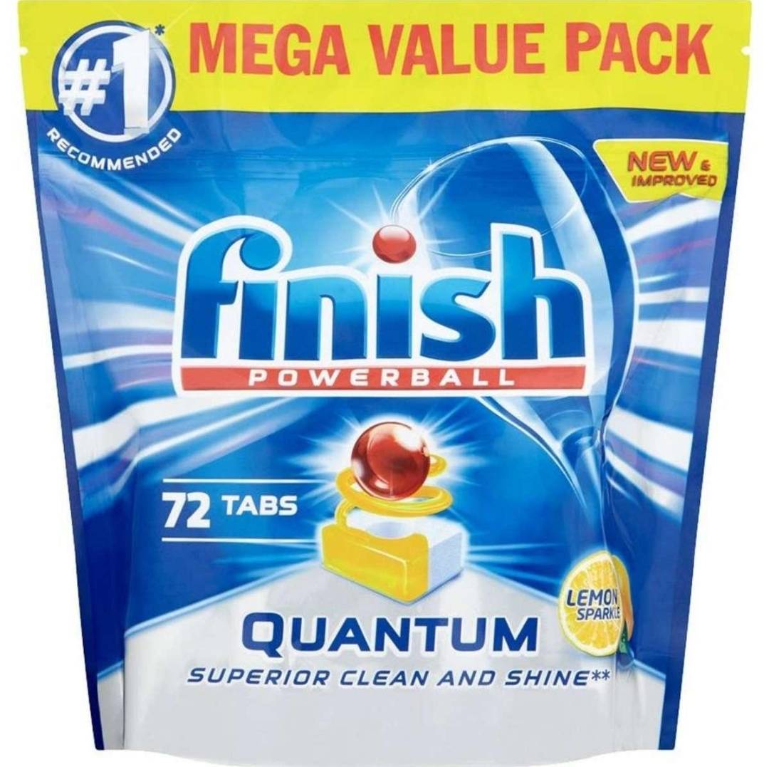 قرص ماشین ظرفشویی Finish Quantum – بسته ۷۲ عددی
