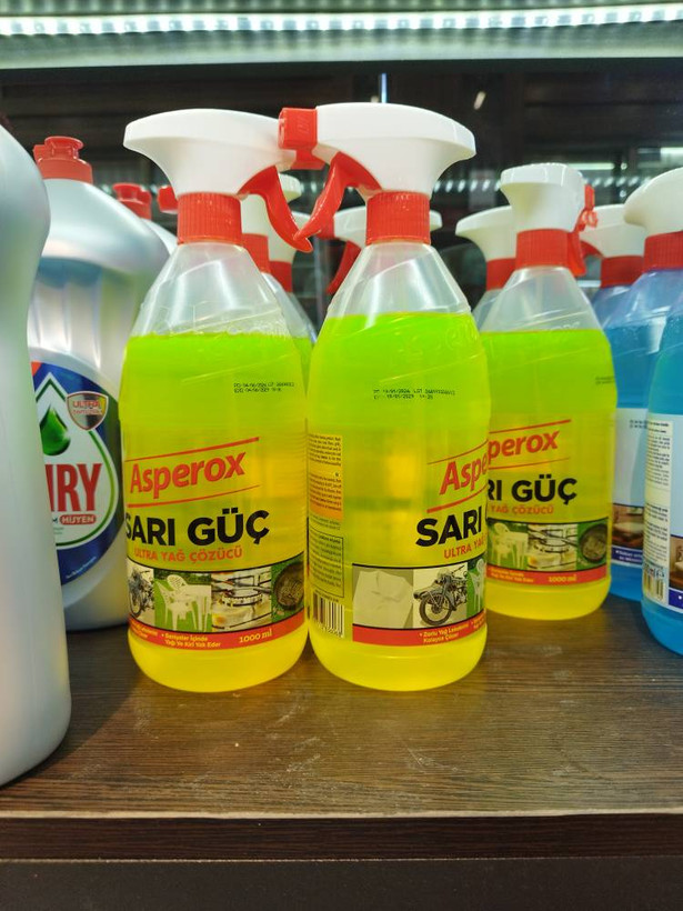 اسپری تمیز کننده و چربی زدای قوی آسپروکس Asperox Sarı Güç Ultra Yağ Çözücü